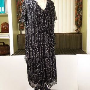 Bobbie Bee Black and white floral dress